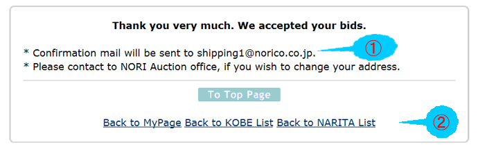 Bidding page